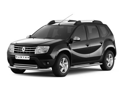 Защита переднего бампера двойная 63/51мм (НПС) RENAULT DUSTER