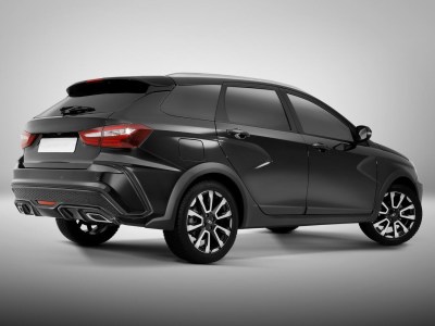 накладки на задние арки для установки заднего бампера SWAG LADA VESTA NG Cross