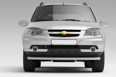 Защита переднего бампера одинарная 63 мм (ППК) Chevrolet NIVA