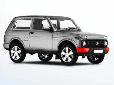 Бампер передний на LADA 4х4 NIVA URBAN Оригинал в цвет